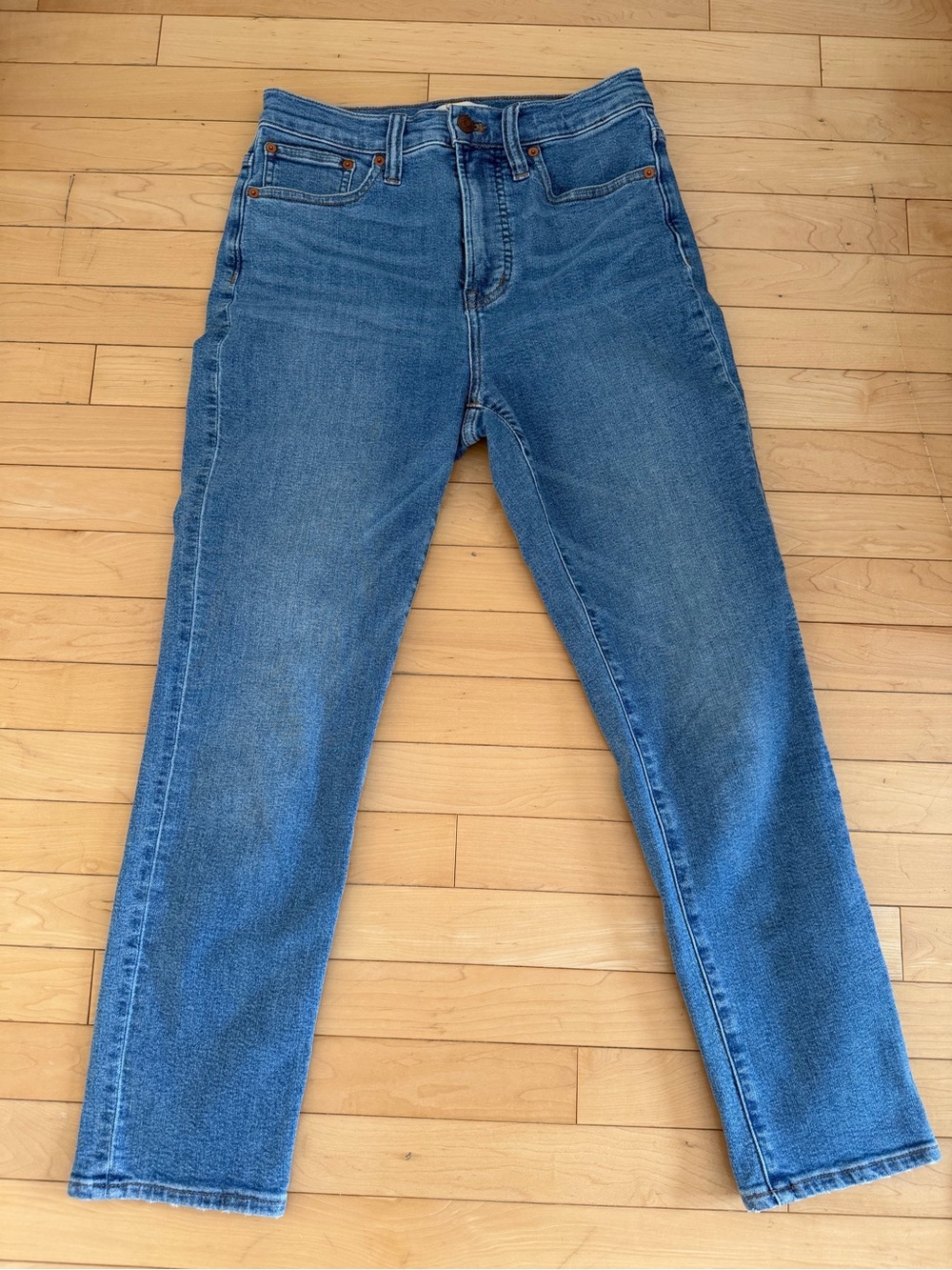 Madewell The Perfect Vintage Jean Women's 26 High Rise Straight Light Wash Denim